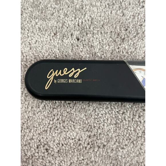Guess Vintage 1989 Moon Phase Quartz Watch Original Box & Papers Leather Strap - Picture 3 of 15
